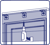 Illustration of a nasal spray bottle in front of a tissue box.