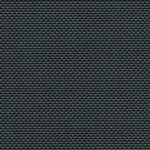 A close-up view showcases the textured grey and black fabric of the Straight Drop Blind, featuring a horizontal woven pattern.