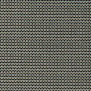 Close-up of a Straight Drop Blind showcasing a dense grid pattern of small square openings in a muted, dark color scheme.