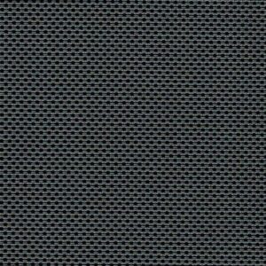 Close-up of a Straight Drop Blind showcasing a black and white textured pattern that resembles tightly woven mesh or fabric with a repetitive grid-like design.