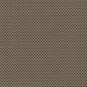 Close-up of a Straight Drop Blind featuring a textured brown fabric with a small, repeating woven or mesh-like pattern.
