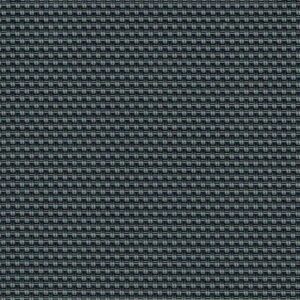 The Straight Drop Blind features a dark gray woven fabric texture with a grid pattern, showcasing tightly interlaced threads for a uniform and structured look.