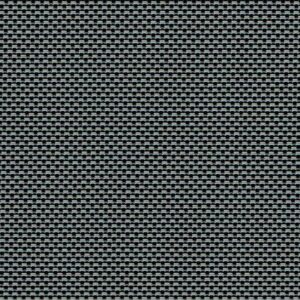 A tightly woven black and gray Straight Drop Blind featuring a small, repetitive checkerboard pattern.