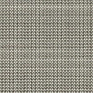 Close-up of a Straight Drop Blind in gray, featuring a woven fabric texture and small square grid pattern.