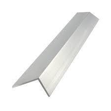 A silver L-shaped metal angle bar, shown on a white background, is often used to provide extra support and durability when installing Outdoor Zipscreen Blinds.
