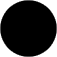 A simple black circle with a thin gray border on a transparent background, inspired by the sleek design of Outdoor Zipscreen Blinds.