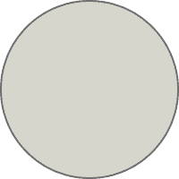 A plain light gray circle with a thin dark outline on a transparent background, inspired by the sleek design of Outdoor Zipscreen Blinds.